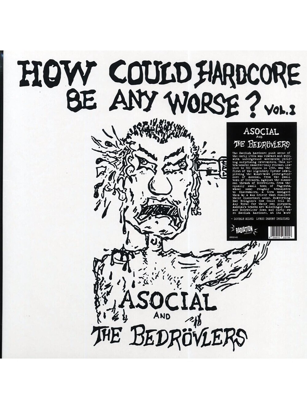 Asocial & The Bedrövlers – How Could Hardcore Be Any Worse? LP Vinyl Record punk